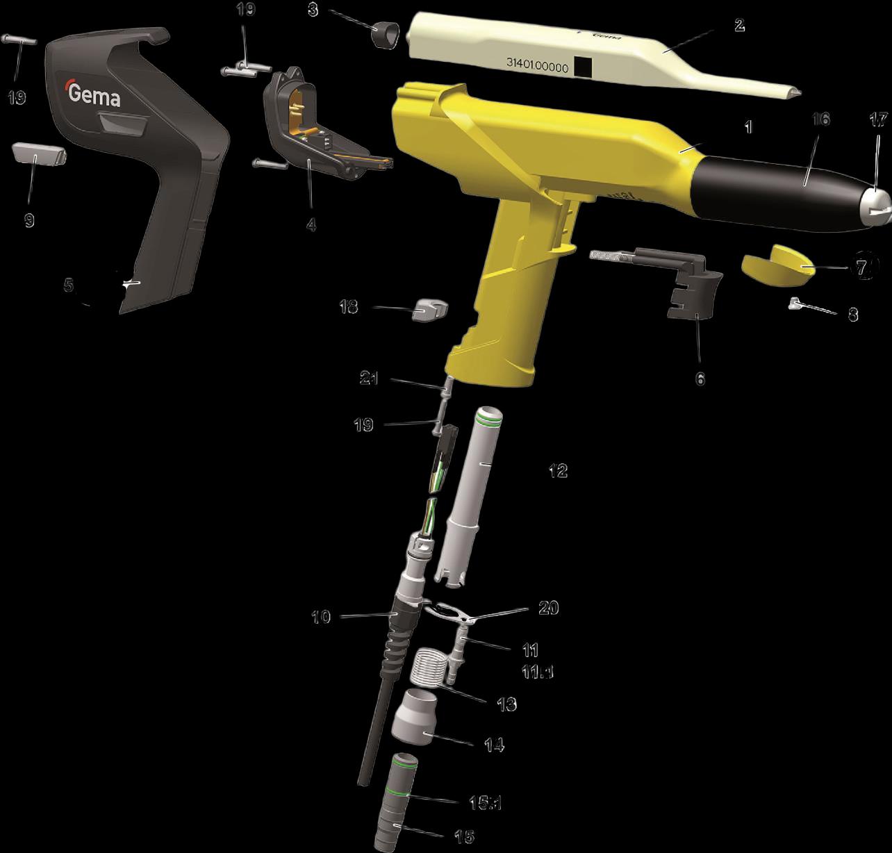 Анатомия пистолета OptiSelect Pro GM04